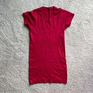 lululemon red swiftly tech short sleeve